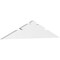 Ekena Millwork Saratoga Architectural Grade PVC Gable Bracket, 60"W x 12 1/2"H x 2"D x 6"F, 5/12 Pitch GBP060X13X0206SAR00 - alternate 1